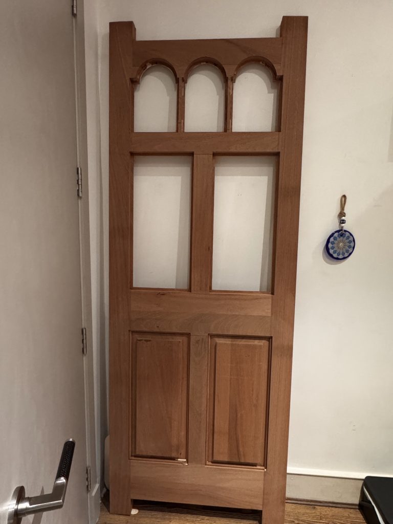 Gothic Hardwood Door — Red Design & Build Ltd, London
